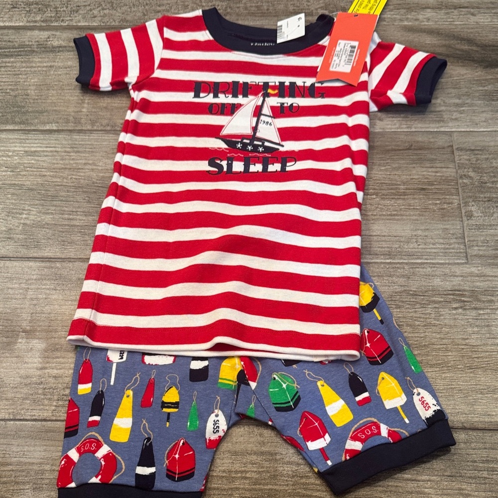 Hatley Red Striped Nautical Pajama Set